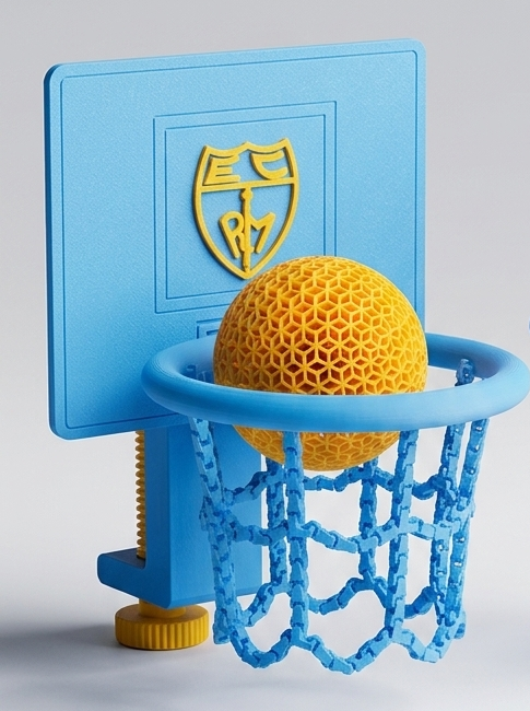 Mini Canasta de Baloncesto para Escritorio Personalizada – Encesta Desde tu Silla | Decoración Gamer & Oficina - Imagen 2
