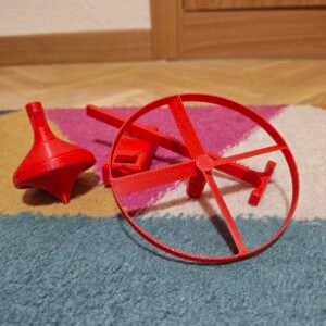 Lanzador de Hélice Voladora y Peonza 3D – Juguete Giratorio Divertido para Niños y Adultos
