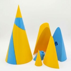 Cono de Apolonio Impreso en 3D – Modelo Matemático Educativo de Secciones Cónicas