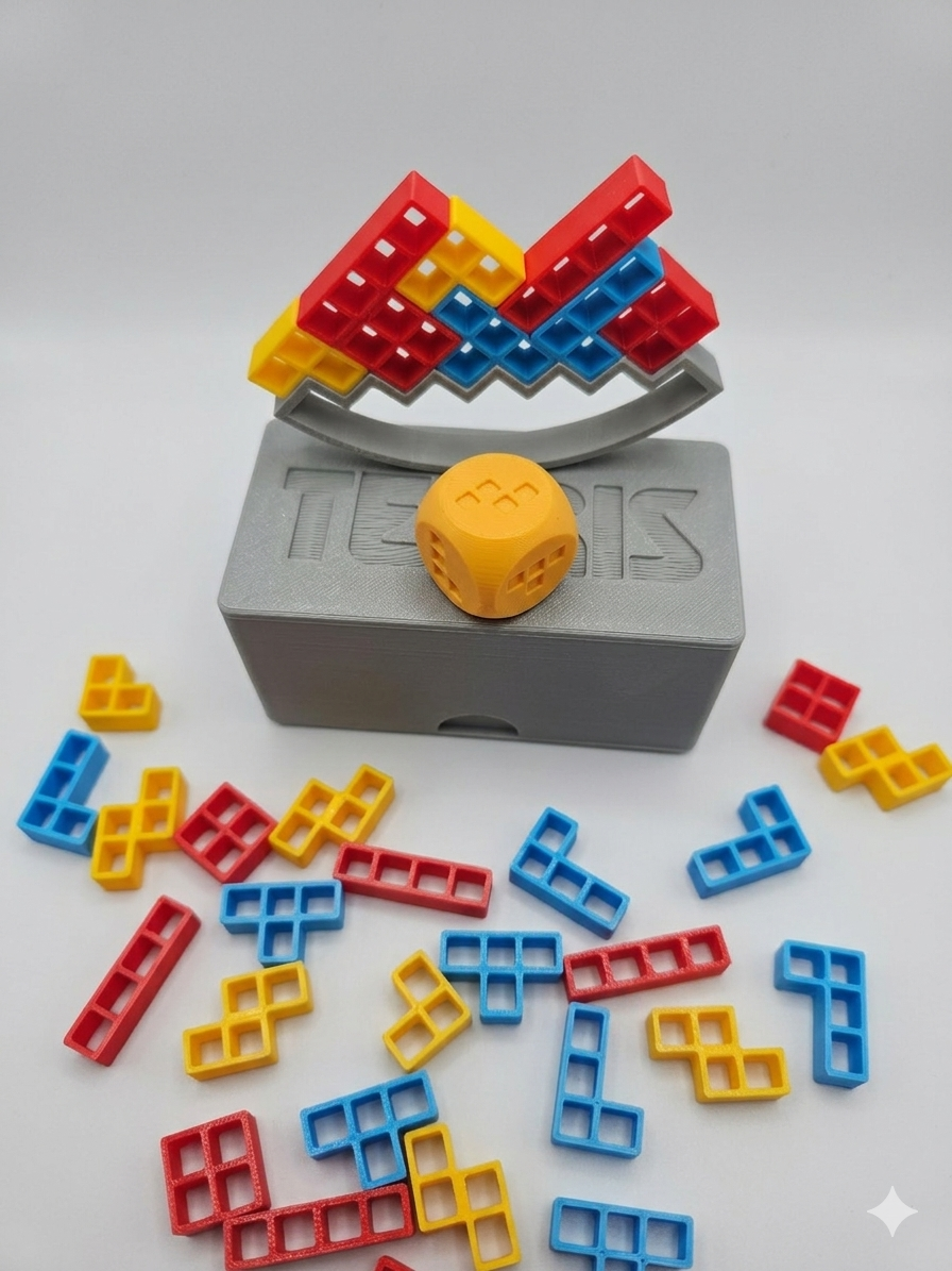 Juego de Mesa Tetris de Bolsillo – Puzzle Portátil ideal para Viajes y amigos