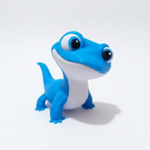Lagarto Cartoon 3D– Figura Decorativa Articulada Impresa en 3D | Regalo Original, Escritorio y Setup