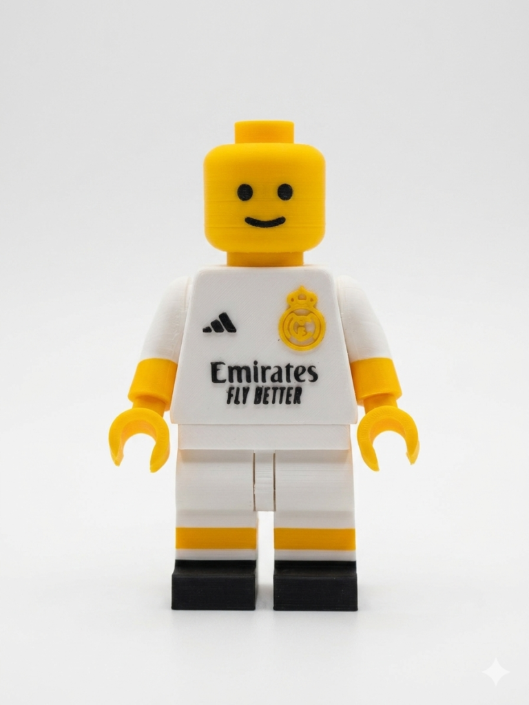Figura Futbolista Personalizada 3D – Jugador con la Equipación de tu Equipo | Real Madrid, Barça, Atlético, Betis, Sevilla, Liverpool