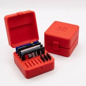 Estuche para Tarjetas SD y Micro SD – Organizador Compacto 3D para Memorias | Caja Portátil para Cámara, Drone, Switch y Viajes