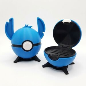 Pokéball Personalizada para Juegos Nintendo Switch – Estuche 3D para Cartuchos con Soporte | Regalo Gamer Original